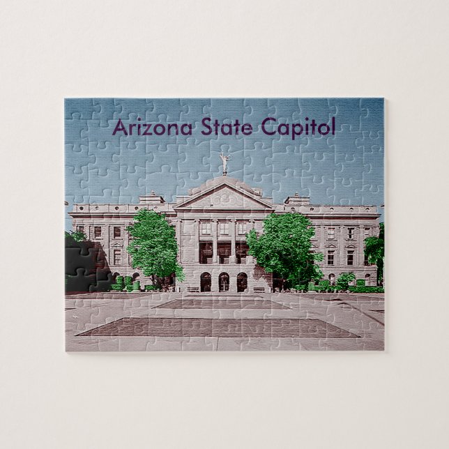 Puzzle Capitolio estatal de Arizona teñido de color (Horizontal)