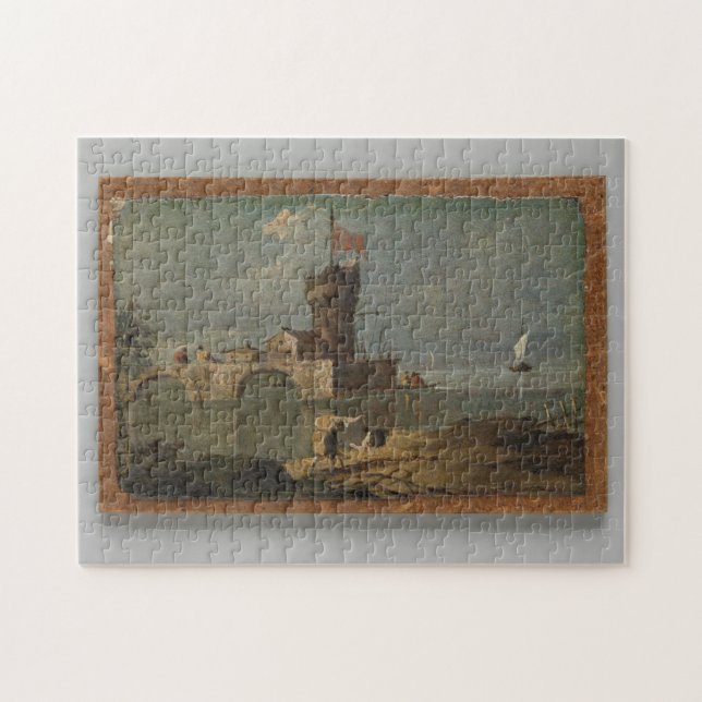 Puzzle Capriccio con un arte de la Torre Circular (Horizontal)