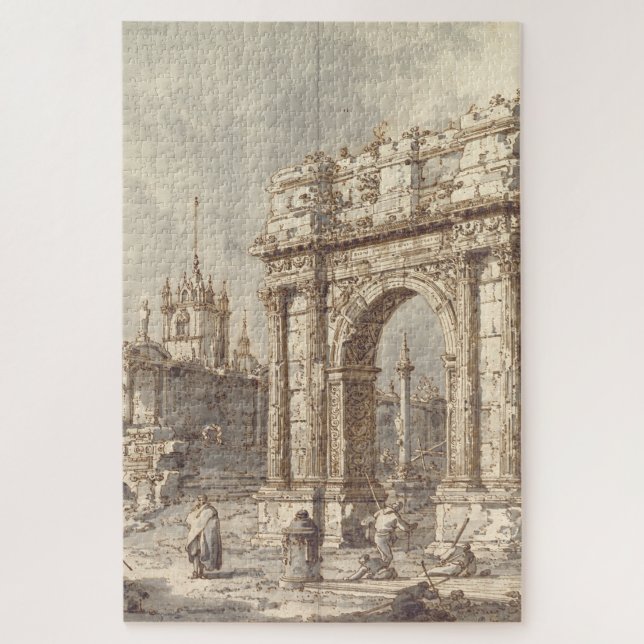 Puzzle Capricho con un Arco de Triunfo Romano (Vertical)