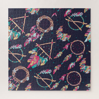 Puzzle Captadores de sueños: patrón inmaculado vintage.