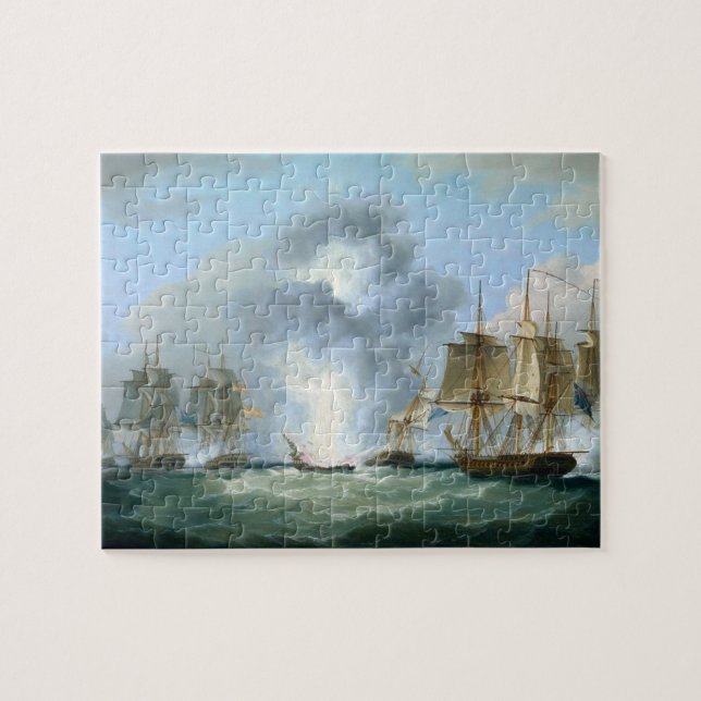 Puzzle Captura de barcos del tesoro español 1804 (Horizontal)