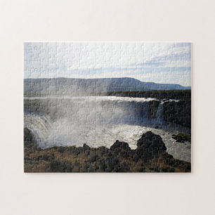 Puzzle Captura de imagen de río de cascada