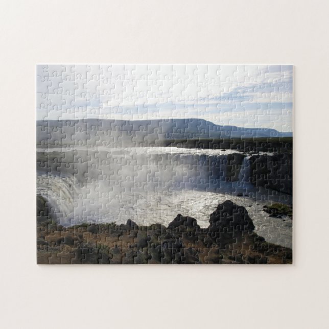 Puzzle Captura de imagen de río de cascada (Horizontal)