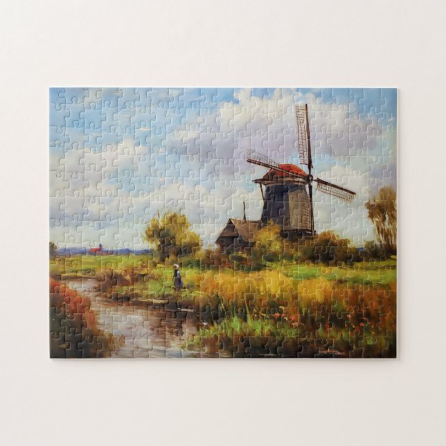 Puzzle Capturando el encanto de un molino de viento junto (Horizontal)