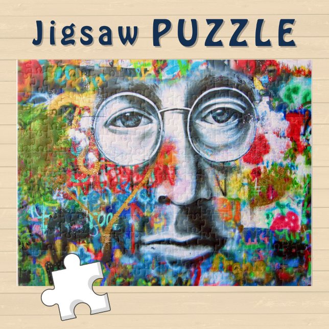 Puzzle Cara con anteojos en una pared de graffiti - (Subido por el creador)
