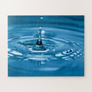 Puzzle cara con aspecto de gota de agua