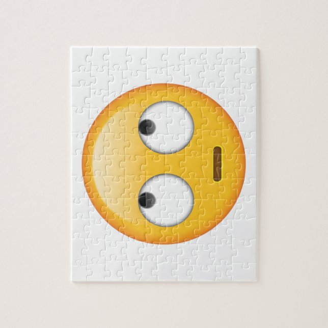 Puzzle Cara con ojos rollos - Emoji (Vertical)