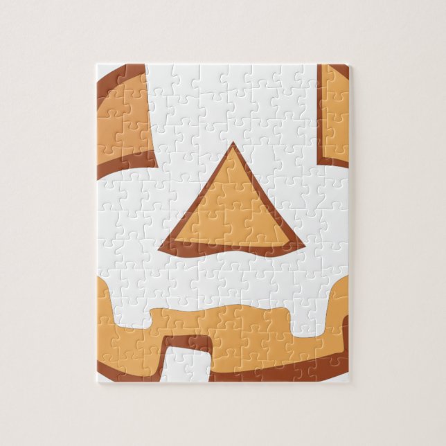 Puzzle Cara de calabaza para Halloween (Vertical)