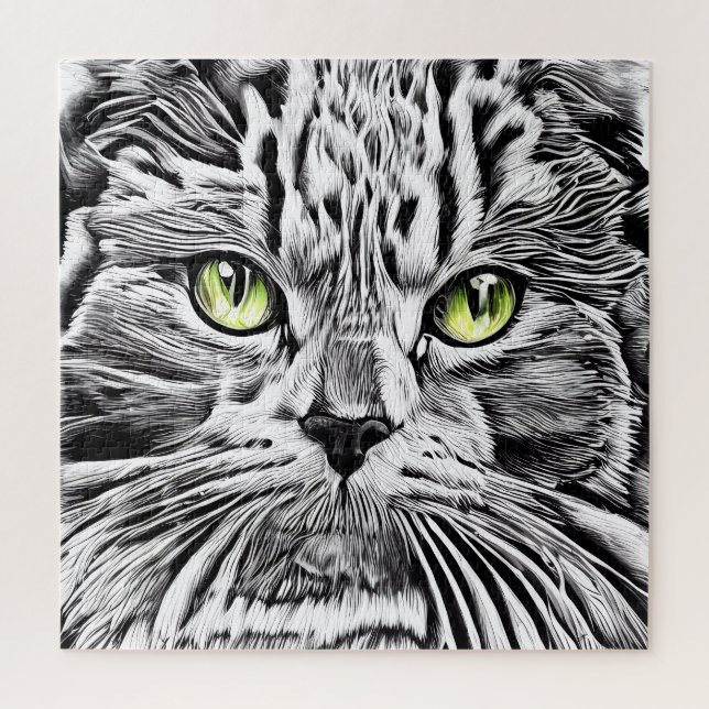 Puzzle Cara de gato (Vertical)
