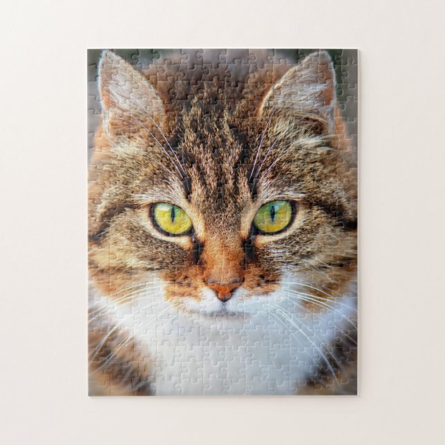 Puzzle Cara de gato lindo (Vertical)