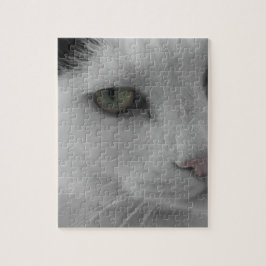 Puzzle Cara de gatos negros y blancos