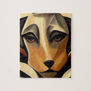 Puzzle Cara de perro Art Deco