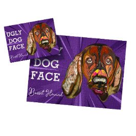 Puzzle Cara de perro feo Basset Hound 1000 piezas