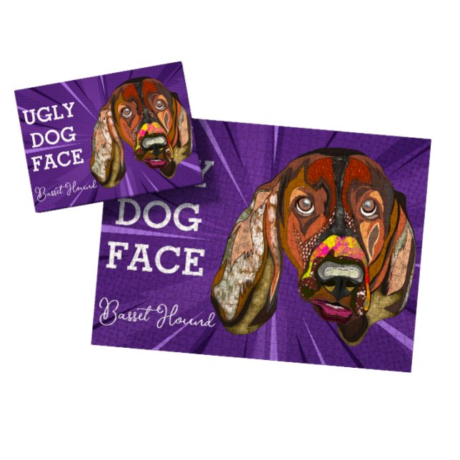 Puzzle Cara de perro feo Basset Hound 1000 piezas (Subido por el creador)