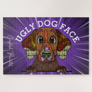 Puzzle Cara de perro feo Pointer Inglés 1000 piezas