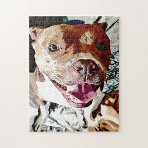 Puzzle Cara de Pittie sonriente