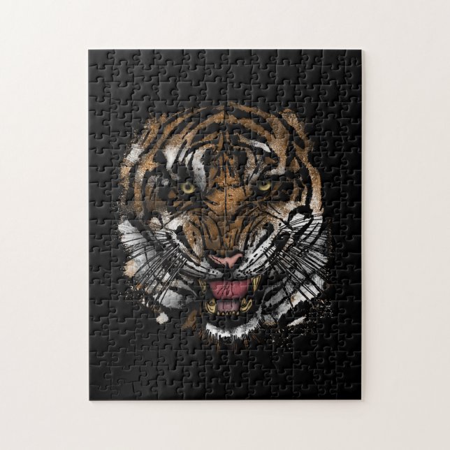 Puzzle Cara de tigre (Vertical)