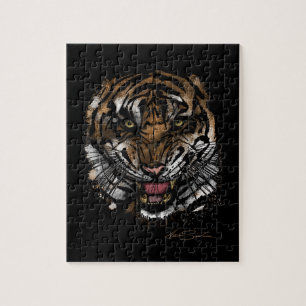 Puzzle Cara de tigre (diseño de firma)