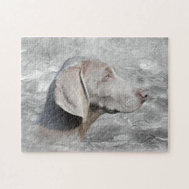 Puzzle Cara de Weimaraner (Horizontal)