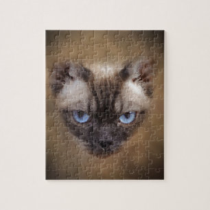 Puzzle Cara del gato Devon Rex