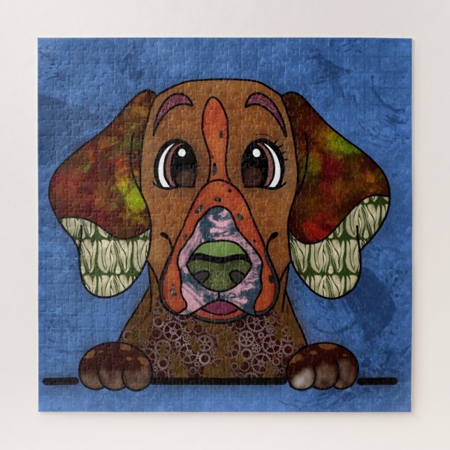 Puzzle Cara del perro feo del puntero inglés Jigsaw Puzzl (Vertical)