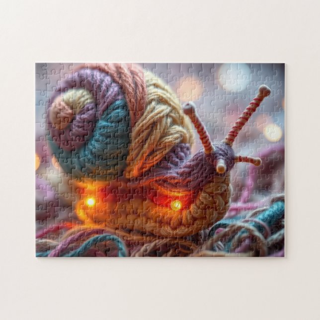 Puzzle caracol crochet (Horizontal)