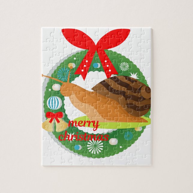 Puzzle caracol de navidad (Vertical)
