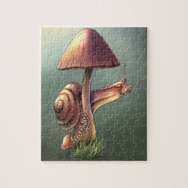 Puzzle Caracol en el hongo (Vertical)