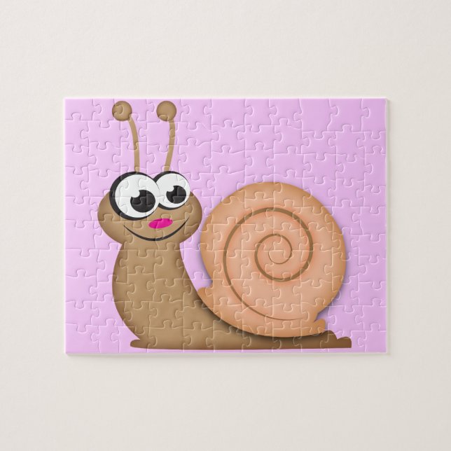 Puzzle Caracol lindo del dibujo animado (Horizontal)