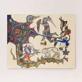 Puzzle Caracol medieval de guerra bESTIARIA contra caball
