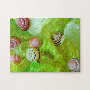 Puzzle Caracoles en lechuga 252 piezas