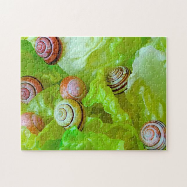 Puzzle Caracoles en lechuga 252 piezas (Horizontal)
