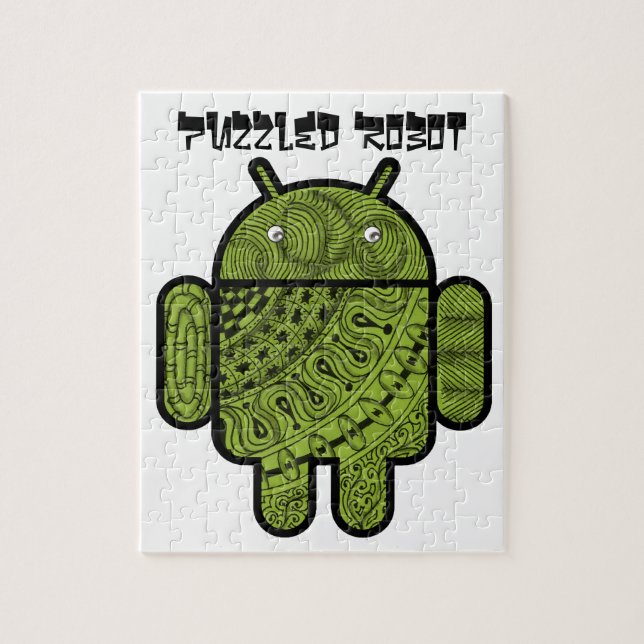 Puzzle Carácter Pancho Doodle para el robot Android™ (Vertical)