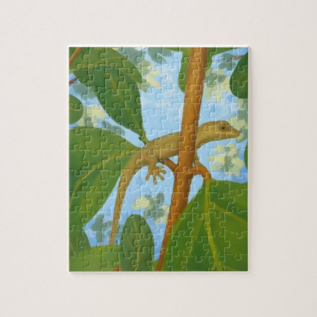 Puzzle ¡Caramba! Pintura de gecko (Vertical)