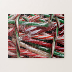 Puzzle Caramelos de menta de chocolate Festivo Navideño