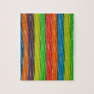 Puzzle Caramelos de regaliz de color arcoiris