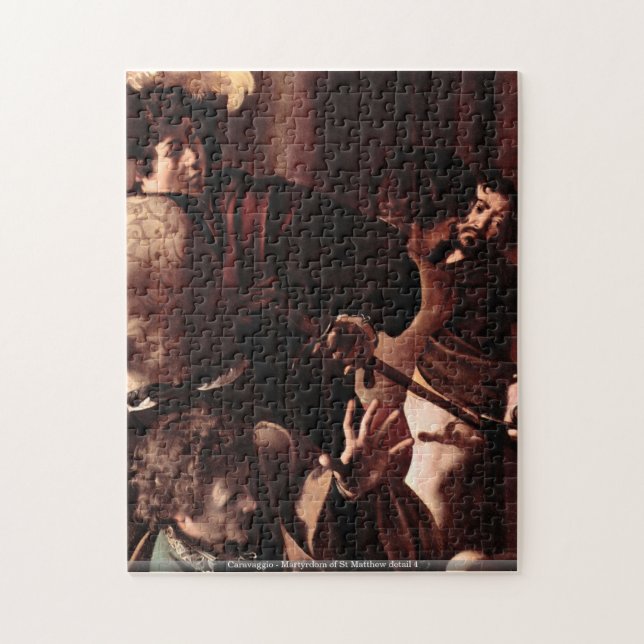 Puzzle Caravaggio - martirio del detalle 4 de St Matthew (Vertical)