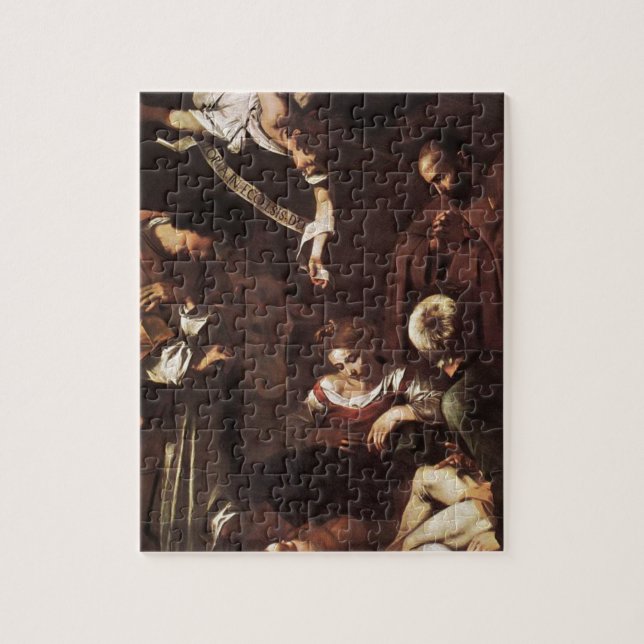 Puzzle Caravaggio - natividad con St Francis y St (Vertical)