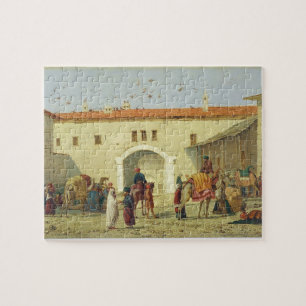 Puzzle Caravanseray en Mylasa, Turquía, 1845 (aceite en