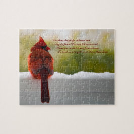 Puzzle Cardenal con visitantes del cielo 10x8 desafiante