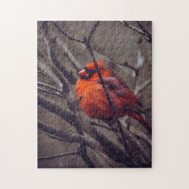 Puzzle Cardenal de invierno (Vertical)