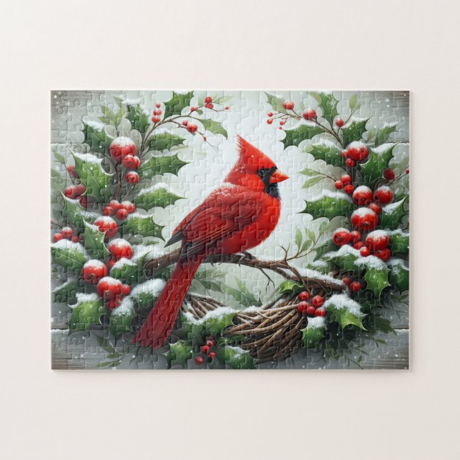 Puzzle Cardenal de Navidad (Horizontal)