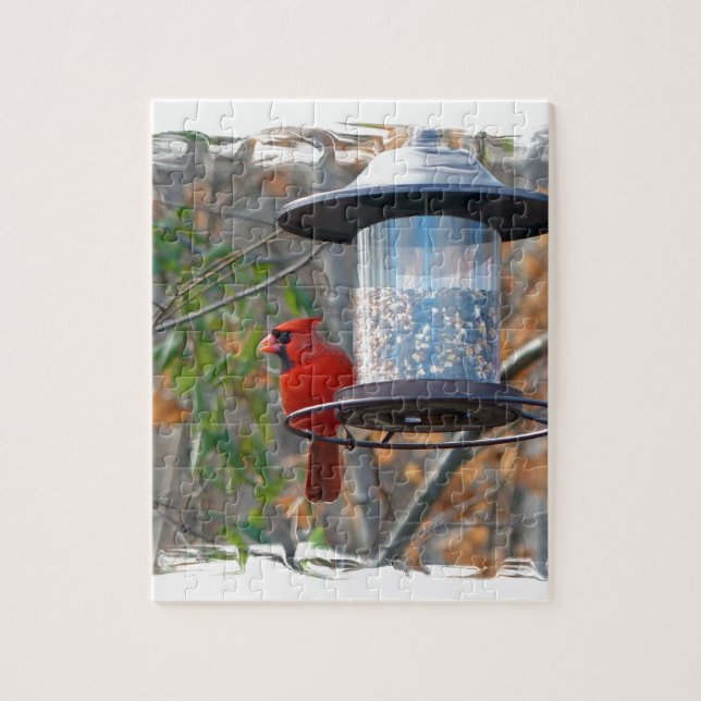 Puzzle Cardenal masculino (Vertical)