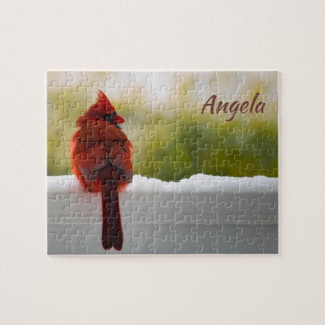 Puzzle Cardenal masculino 10x8 fácil (Horizontal)