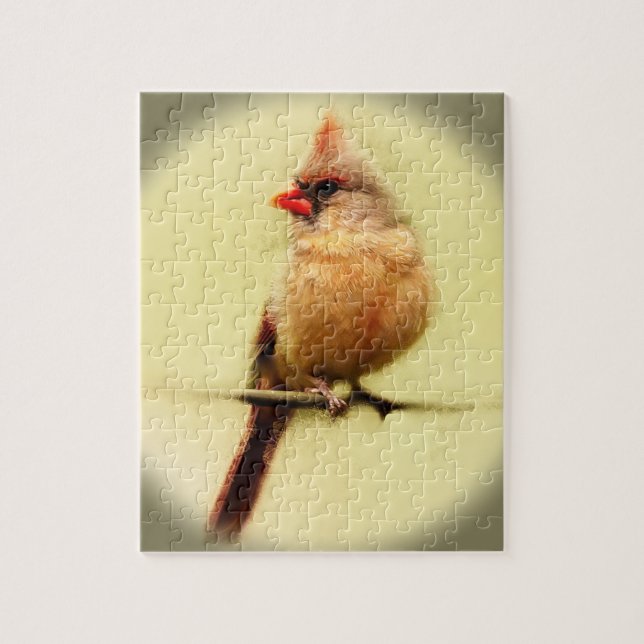 Puzzle Cardinal Songbird (Vertical)