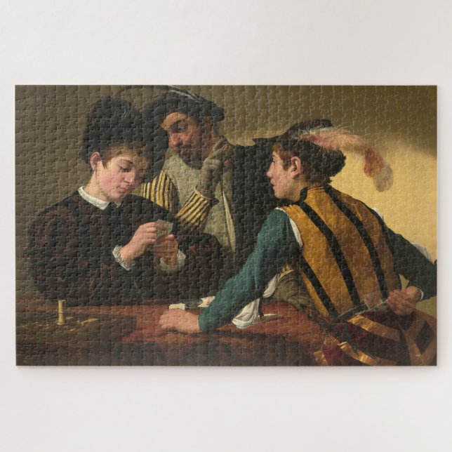 Puzzle Cardsharps (1594) de Caravaggio (Horizontal)