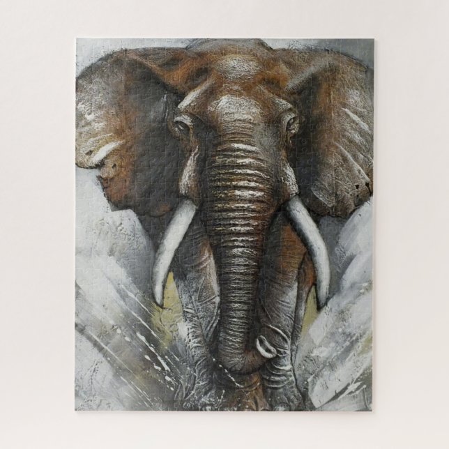 Puzzle Cargar elefante (Vertical)