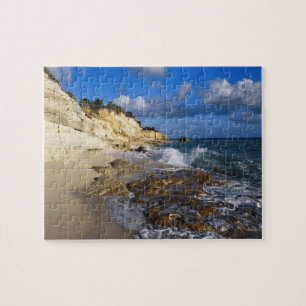 Puzzle Caribe, San Martín, Acantilados en la playa de Cup