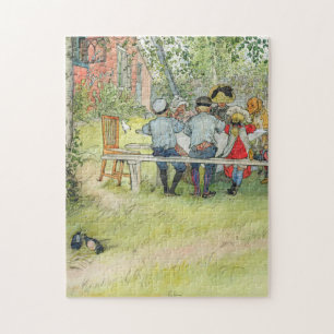 Puzzle Carl Larsson Desayuno Bajo El Big Birch