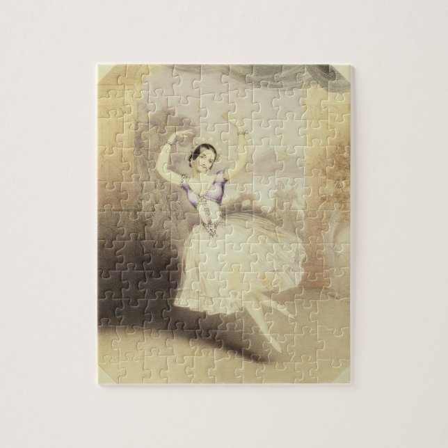 Puzzle Carlotta Grisi (1819-99) en el ballet del Peri (Vertical)